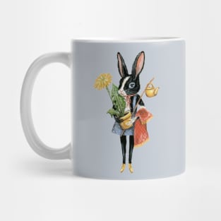 Milly the black and white rabbit Mug